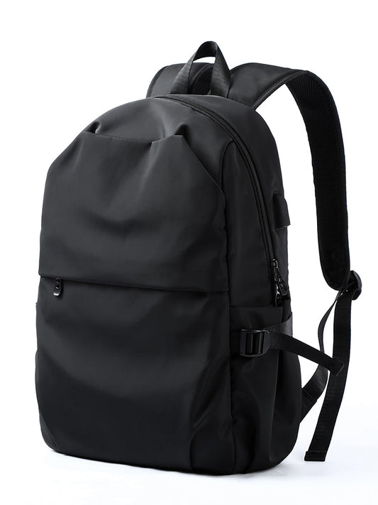 Men's Waterproof Nylon Travel Backpack with Multiple Compartments