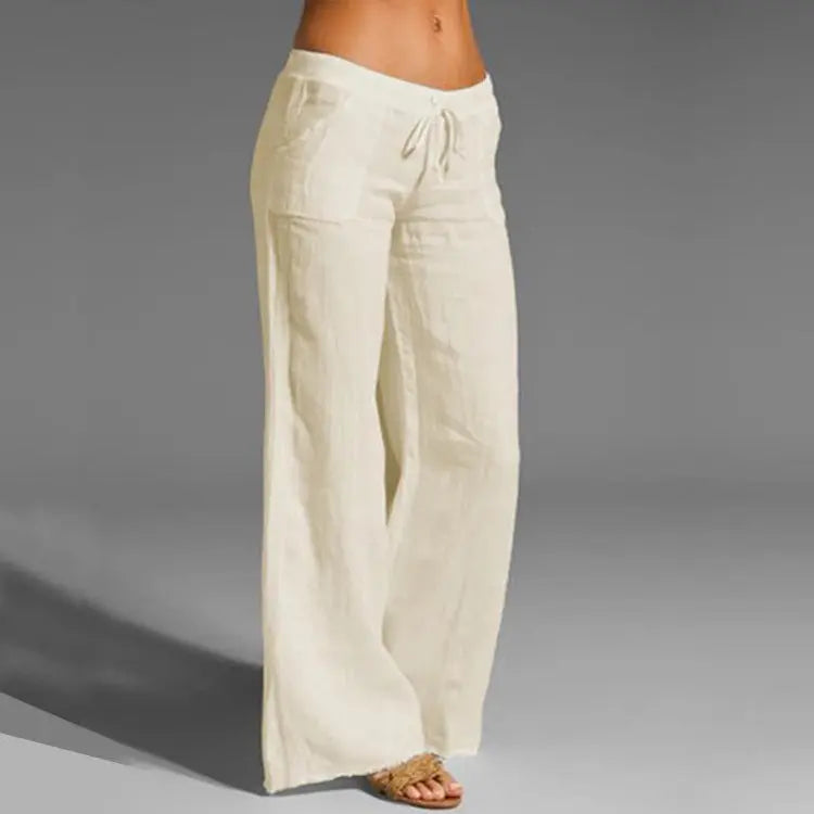 Lightweight Women's Summer Linen Pants - OutfitLondon