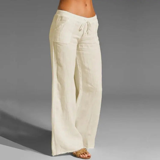 Lightweight Women's Summer Linen Pants - OutfitLondon