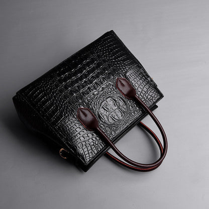 Women's Stylish Crocodile Pattern Tote Shoulder Bag