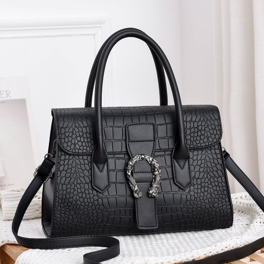 Women's Classic Leather Large Shoulder Tote Bag