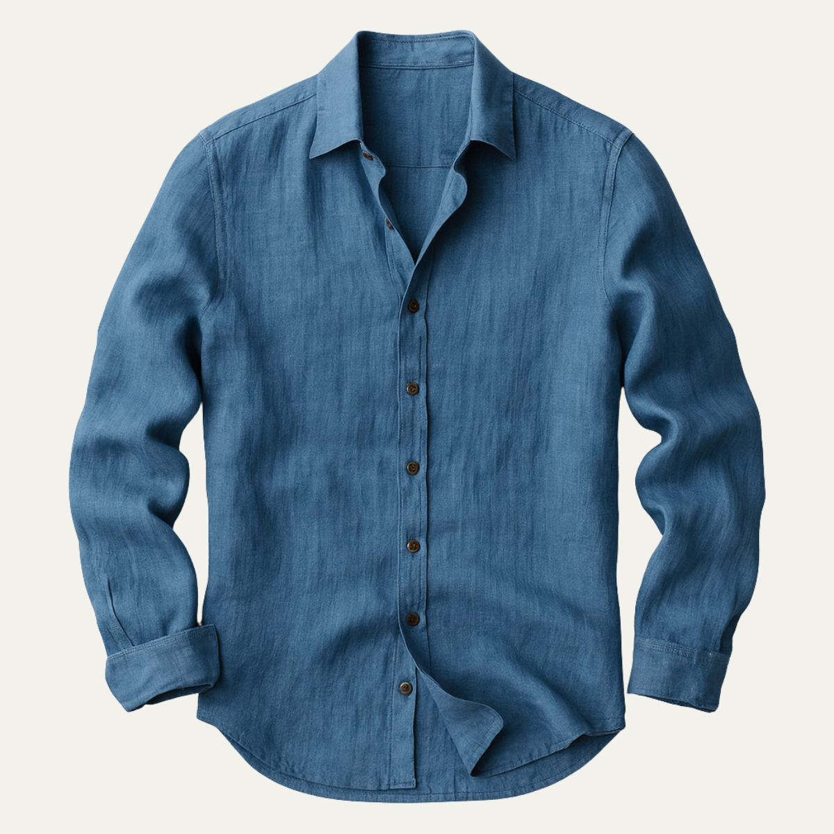Classic Mens Linen Long Sleeve Shirt