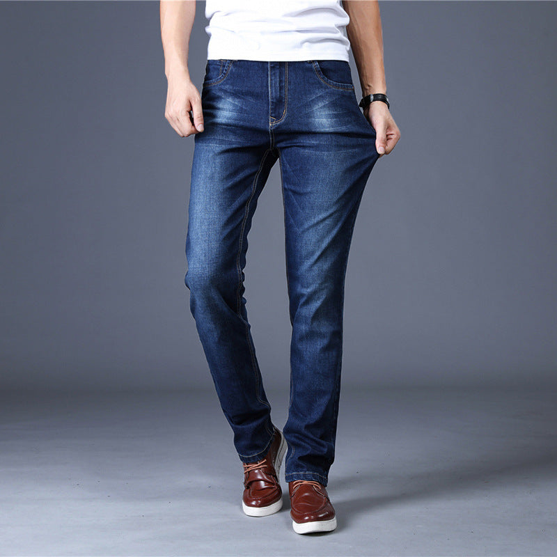 Men's Slim Stretch Denim Straight-Leg Jeans