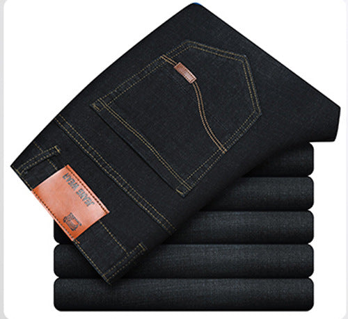 Men's Slim Stretch Denim Straight-Leg Jeans