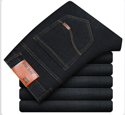 Men's Slim Stretch Denim Straight-Leg Jeans