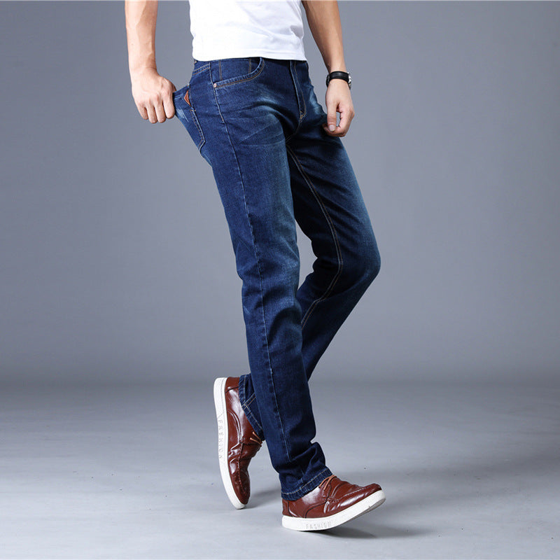 Men's Slim Stretch Denim Straight-Leg Jeans
