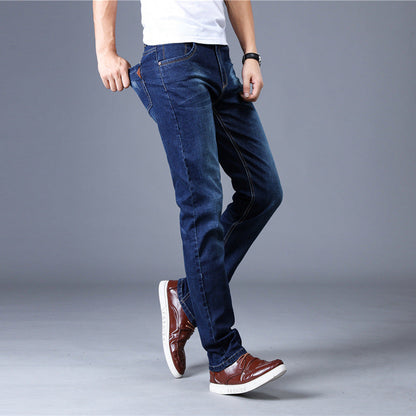 Men's Slim Stretch Denim Straight-Leg Jeans