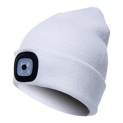 Rechargeable Winter LED Beanie Light
