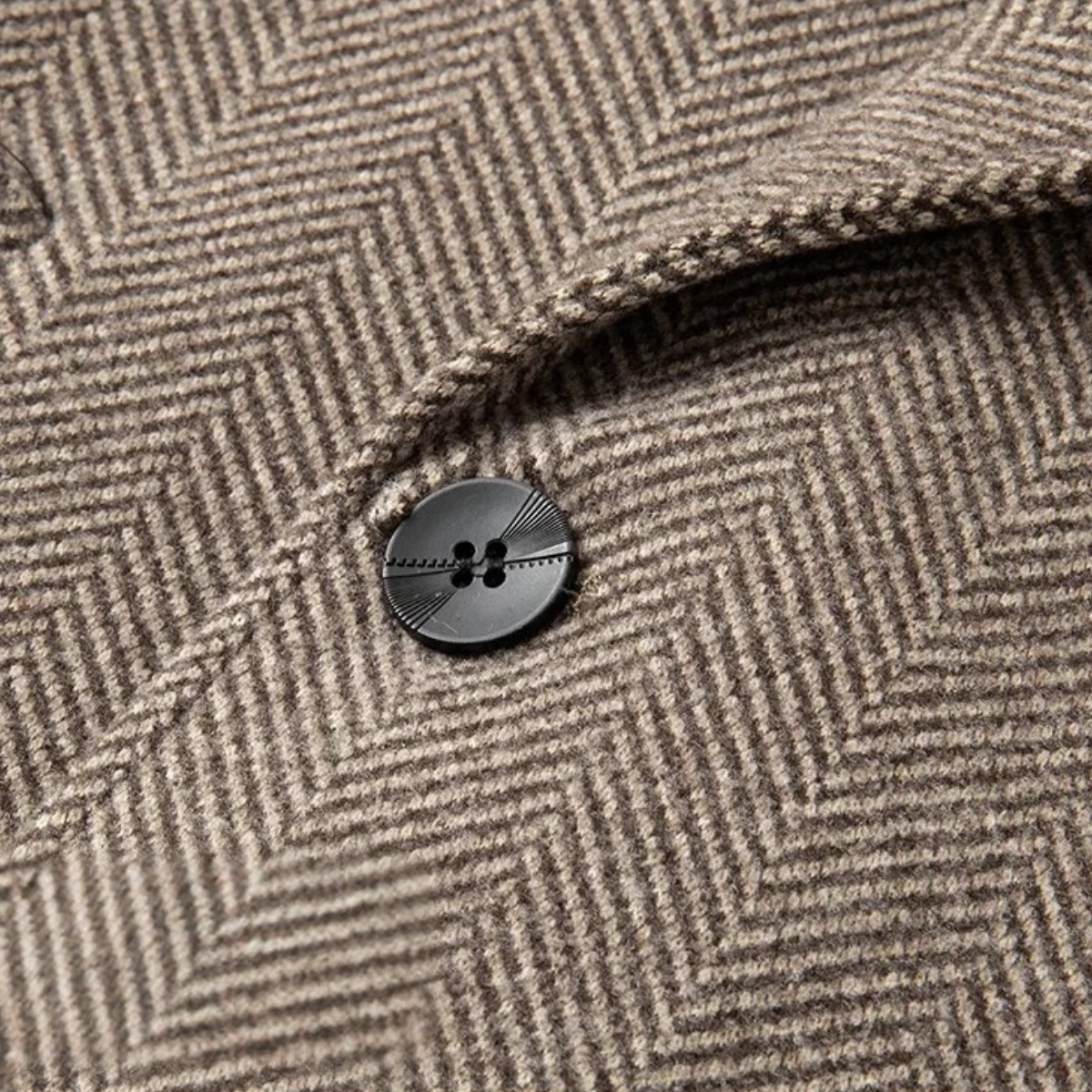 Stylish Men's Slim Fit Wool Coat