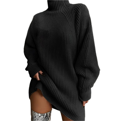 Cozy Large Women's Winter Turtleneck Sweater