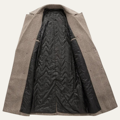 Stylish Men's Slim Fit Wool Coat