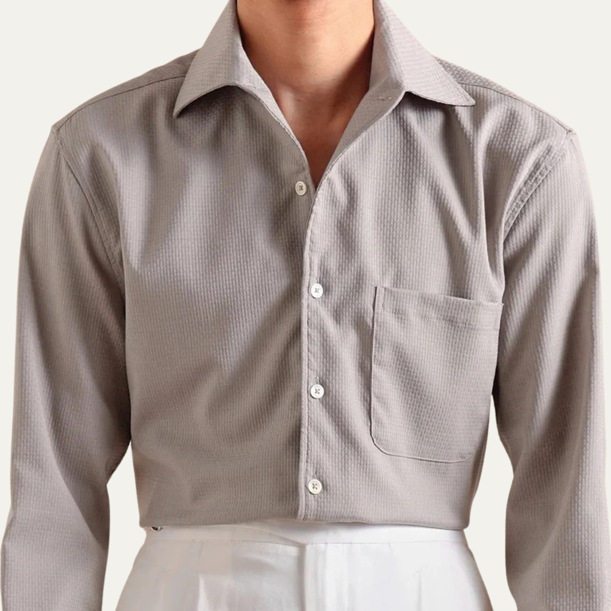 Classic Fit Italian Mens Dress Shirt - Business Casual Style