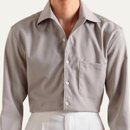 Classic Fit Italian Mens Dress Shirt - Business Casual Style