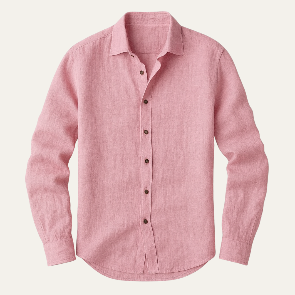 Classic Mens Linen Long Sleeve Shirt