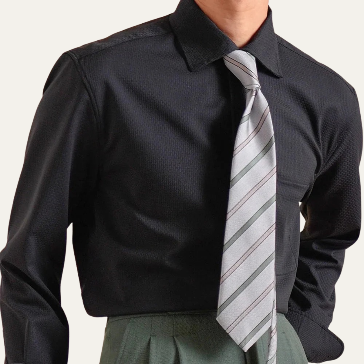 Classic Fit Italian Mens Dress Shirt - Business Casual Style