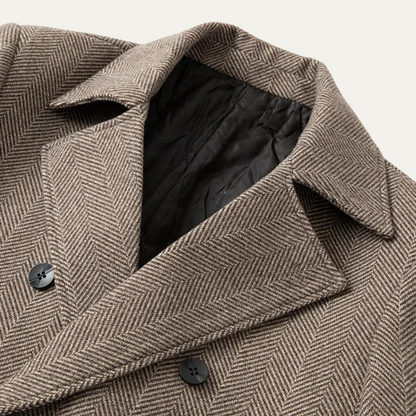 Stylish Men's Slim Fit Wool Coat