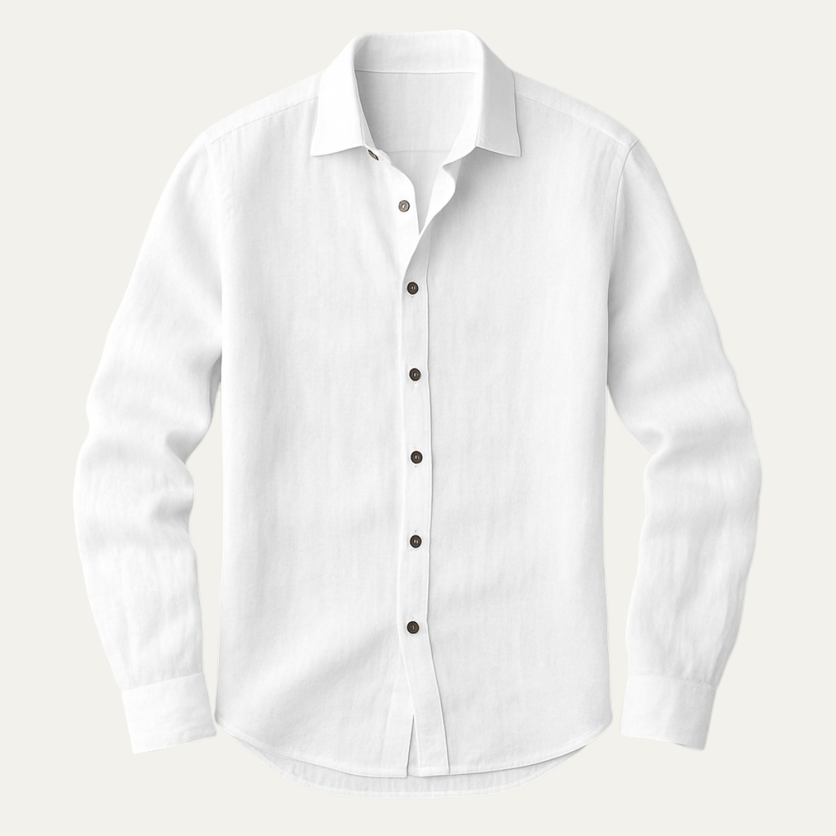 Classic Mens Linen Long Sleeve Shirt