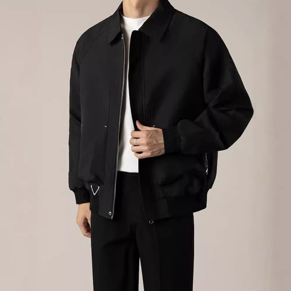 Relaxed Fit Mens Casual Bomber Jacket