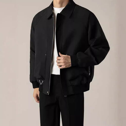 Relaxed Fit Mens Casual Bomber Jacket
