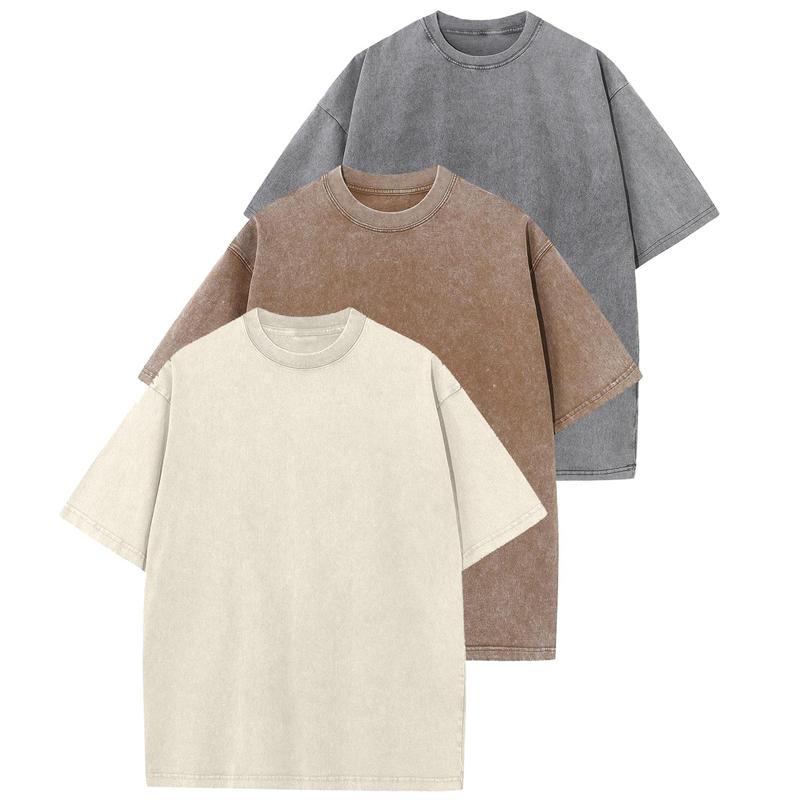 Relaxed Fit Casual Tee Shirt 3 Pack Bundle
