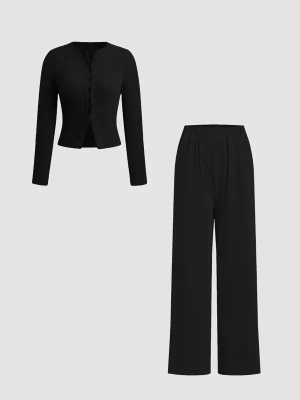 Comfy Women's Crop Top and Legging Lounge Set