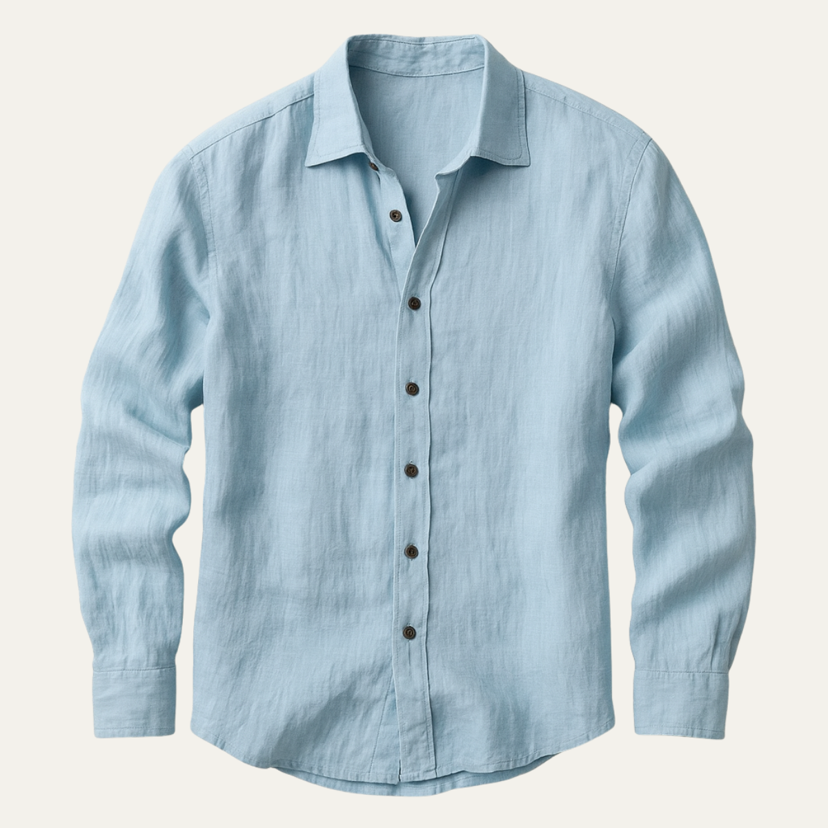 Classic Mens Linen Long Sleeve Shirt