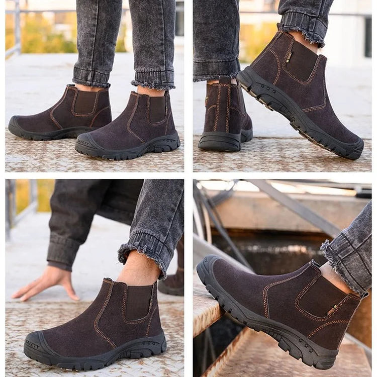 Tough Steel Toe Men's Work Boots - Strong and Lightweight