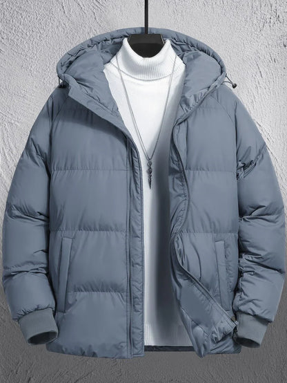 Comfortable Insulated Khaki Coat