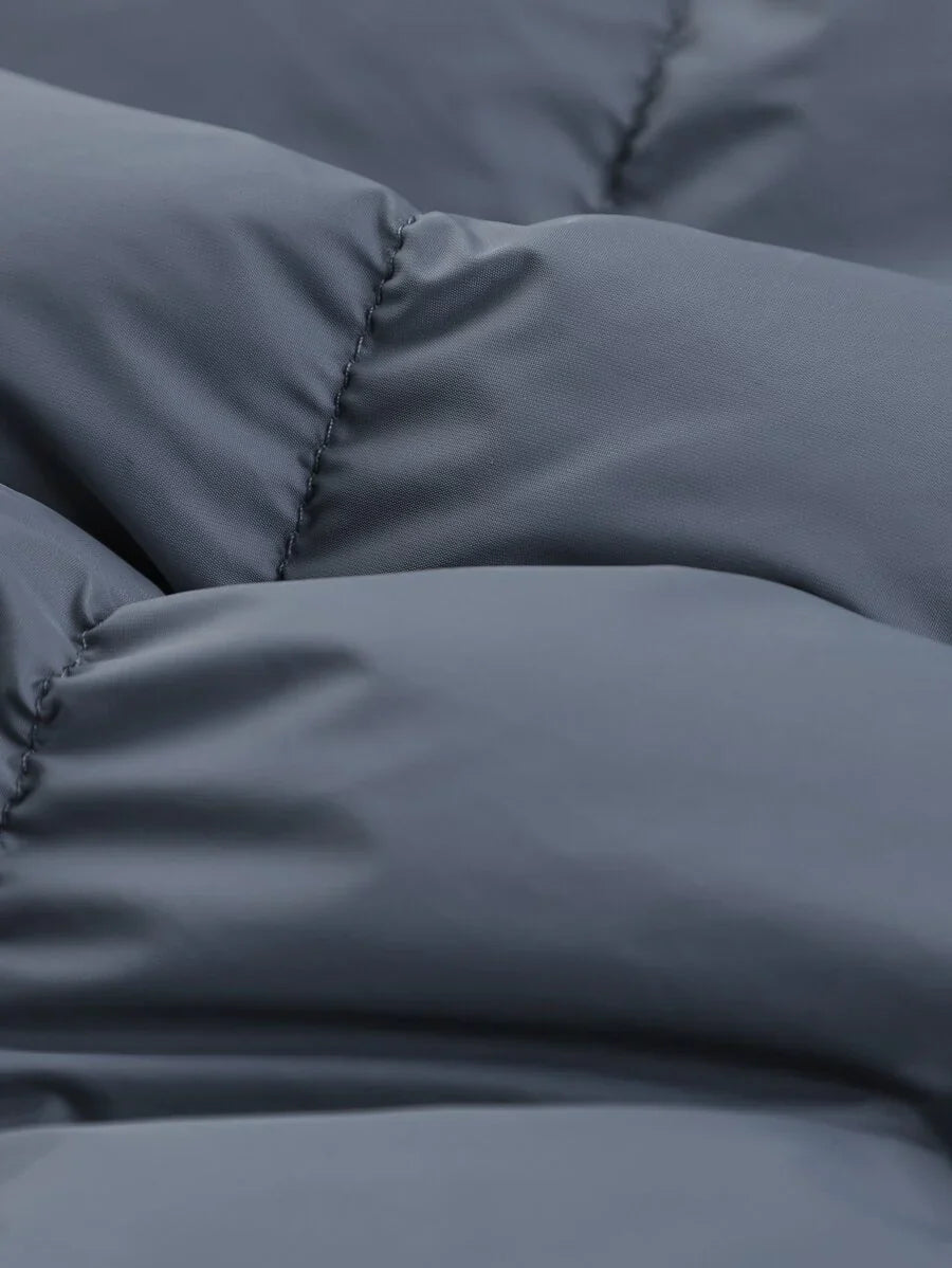 Comfortable Insulated Khaki Coat