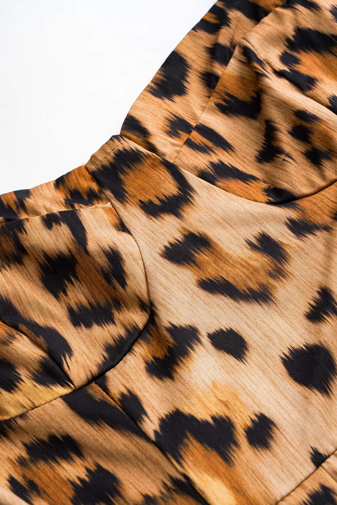 Stylish Animal Print Mid Length Dress