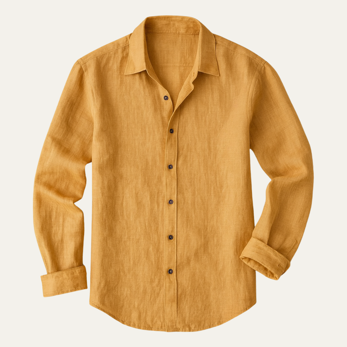 Classic Mens Linen Long Sleeve Shirt