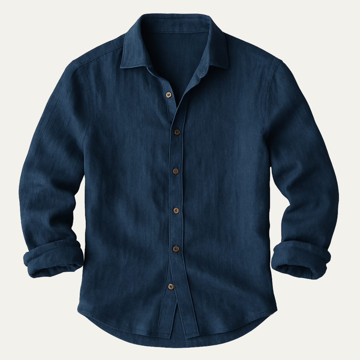 Classic Mens Linen Long Sleeve Shirt