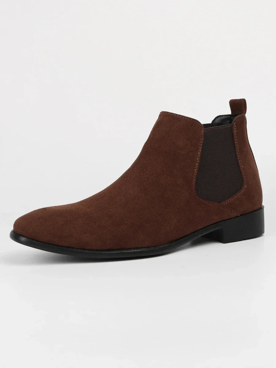Simple Leather Ankle Boots