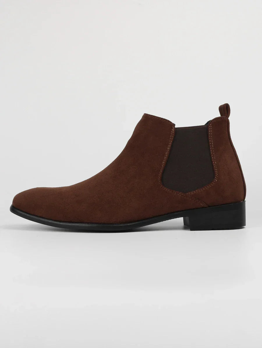 Simple Leather Ankle Boots