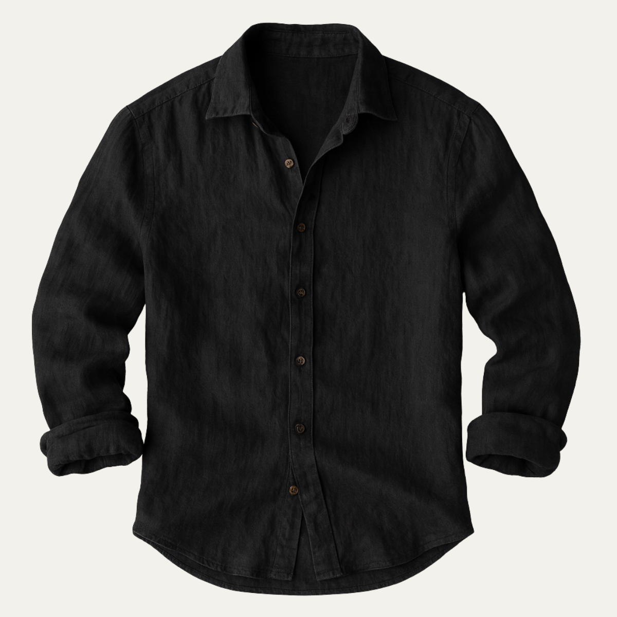 Classic Mens Linen Long Sleeve Shirt