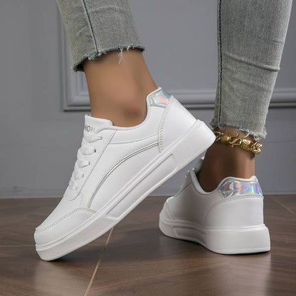 Shiny Women's Leather Trainers