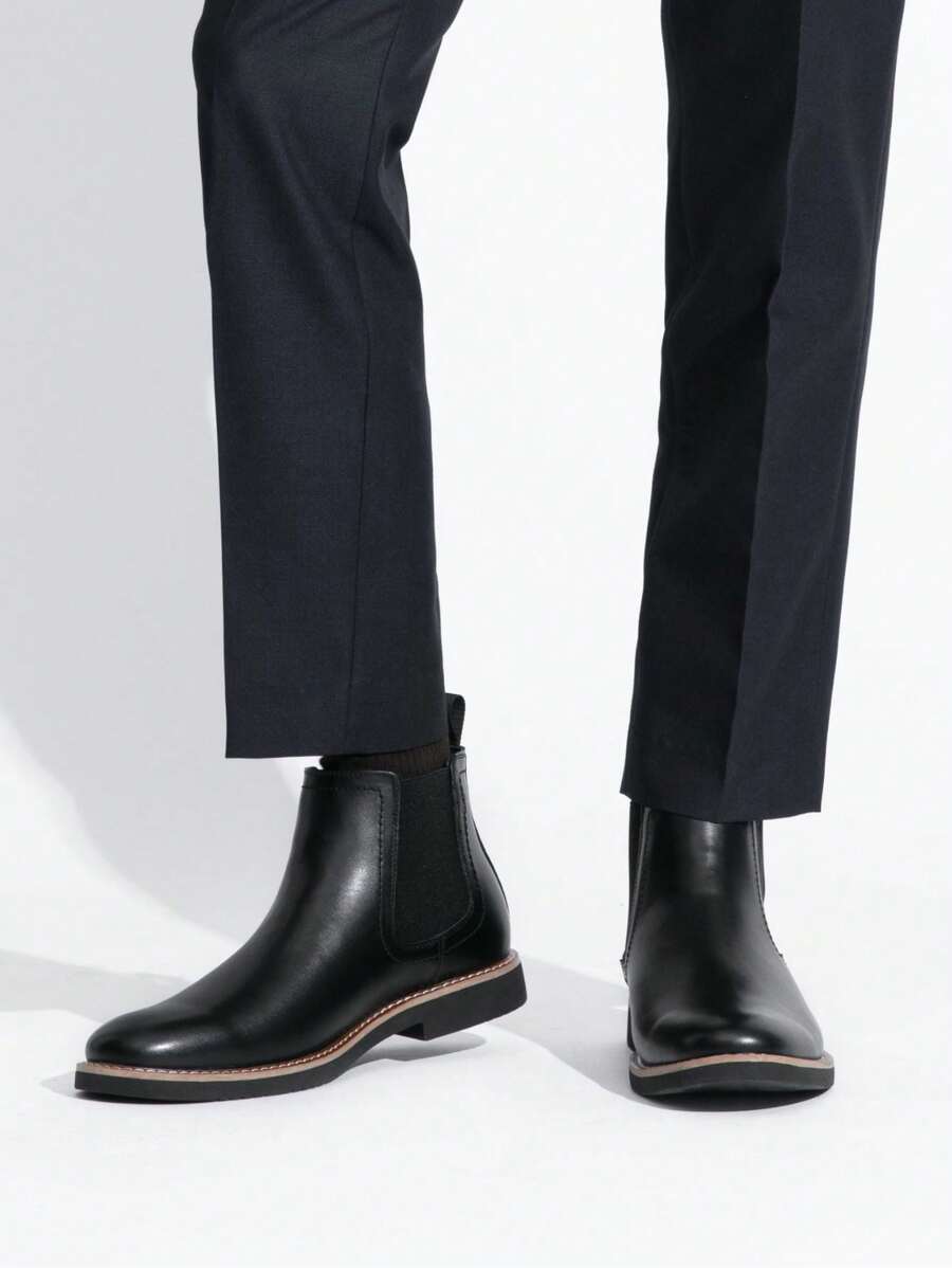 Thick Ankle Boots Brown Leather
