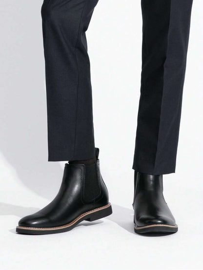 Thick Ankle Boots Brown Leather