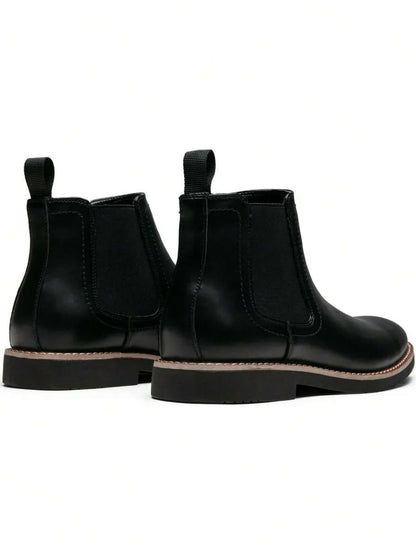Thick Ankle Boots Brown Leather