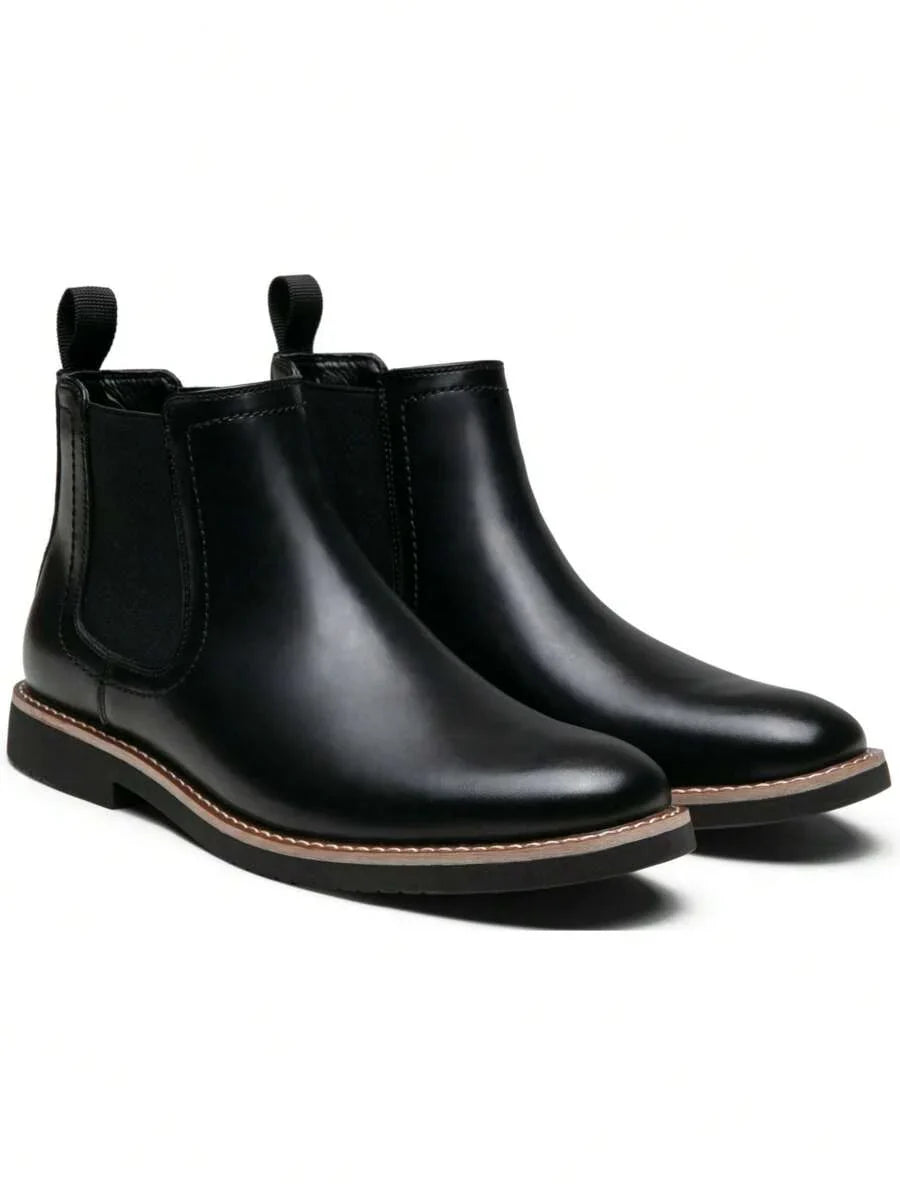 Thick Ankle Boots Brown Leather
