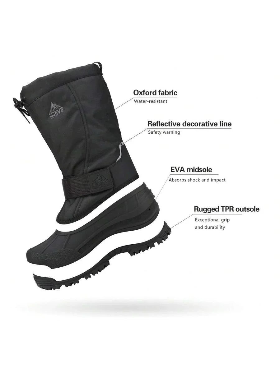Insulated Snow Boots for Women Black