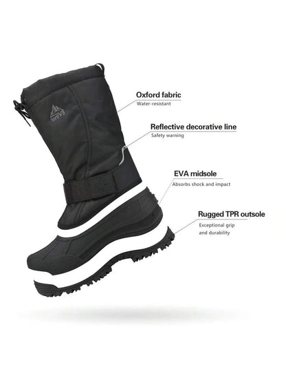 Insulated Snow Boots for Women Black