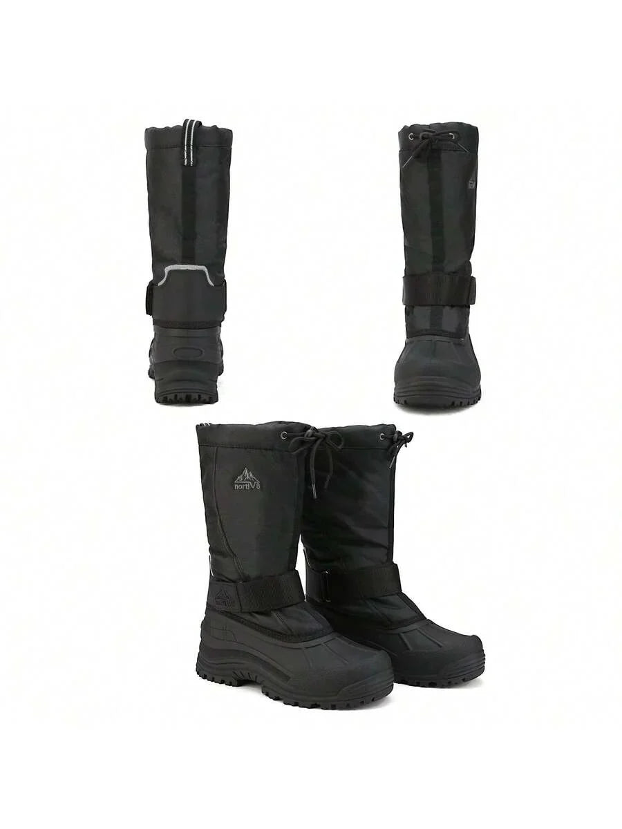 Insulated Snow Boots for Women Black
