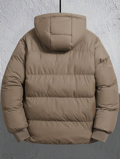 Comfortable Insulated Khaki Coat