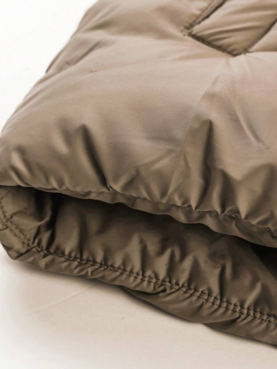 Comfortable Insulated Khaki Coat