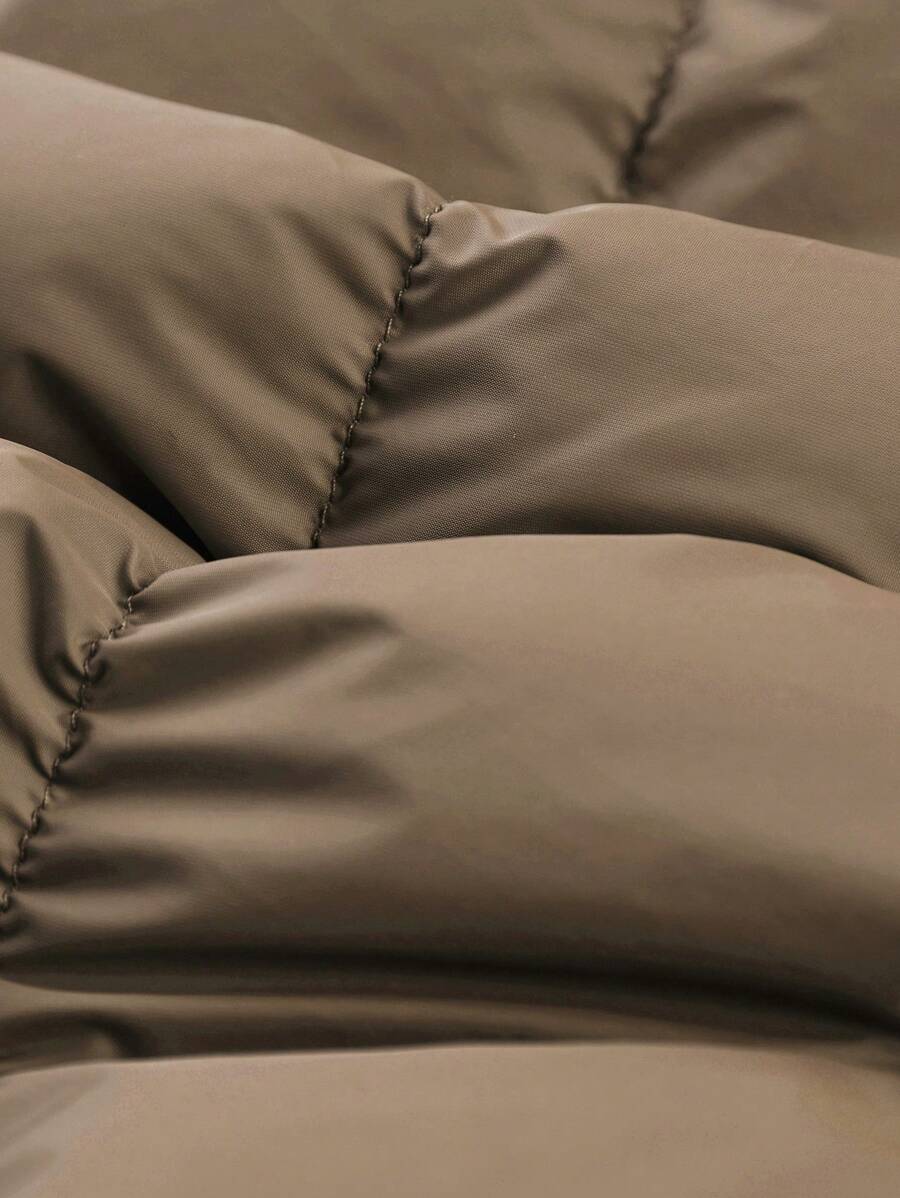 Comfortable Insulated Khaki Coat