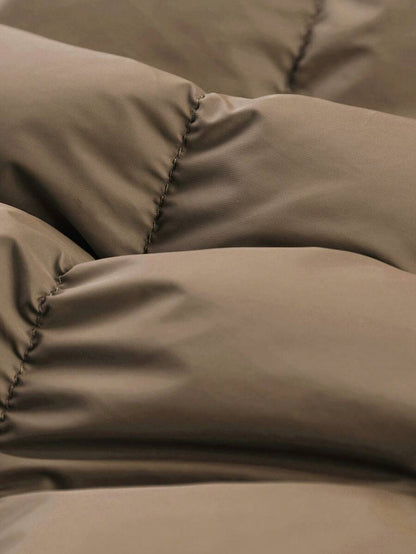 Comfortable Insulated Khaki Coat