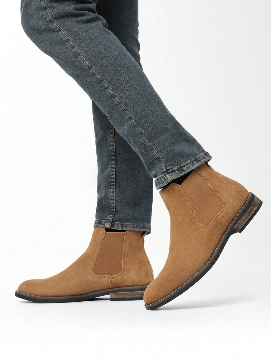 Men's Tough Everyday Ankle Boots with Thick Sole