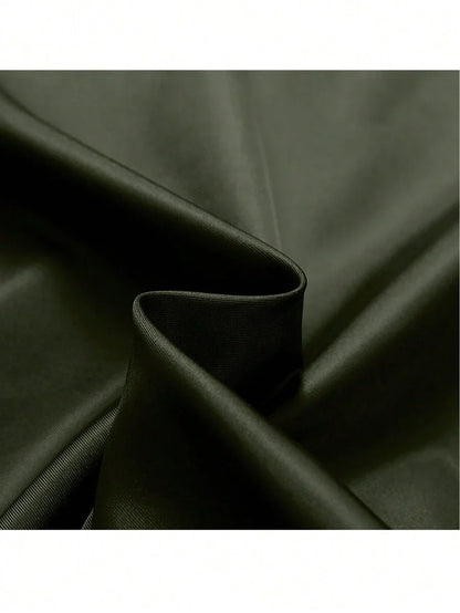 Versatile Military Green Bomber Jacket