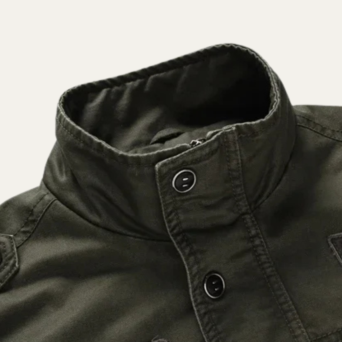 Rugged Men's Military Style Cargo Jacket